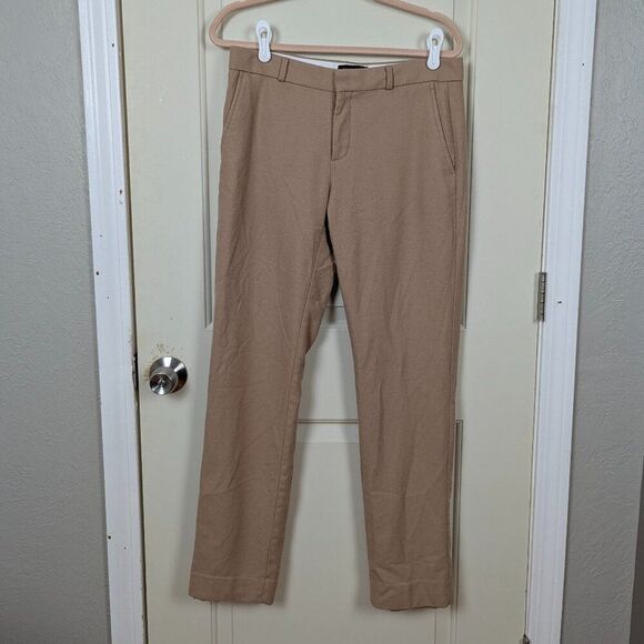 Banana Republic | Tan Professional Wool Blend Trouser Pants Size 6 Long - Picture 1 of 8